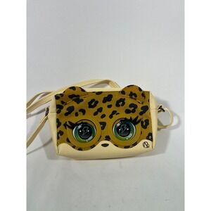 Purse Pets Kids Leopard Face Crossbody Bag‎ Cute Animal Eyes Shoulder Purse